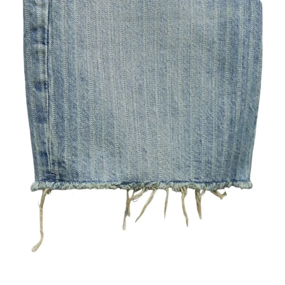 ZARA TRF Blue Mid-Rise Denim Shorts NWT Size 8 / 29